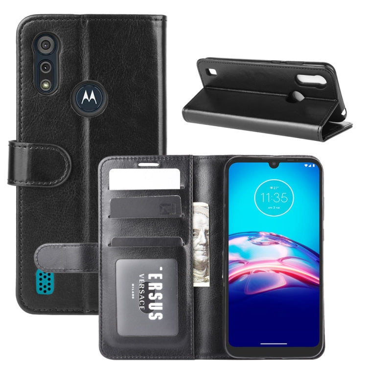 For Motorola Moto E6s 2020 R64 Texture Single Horizontal Flip Protective Case with Holder & Card Slots & Wallet& Photo Frame
