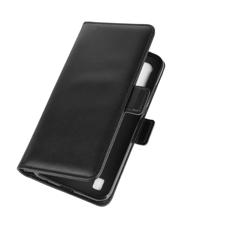 For Motorola Moto E6s (2020) Dual-side Magnetic Buckle Horizontal Flip Leather Case with Holder & Card Slots & Wallet