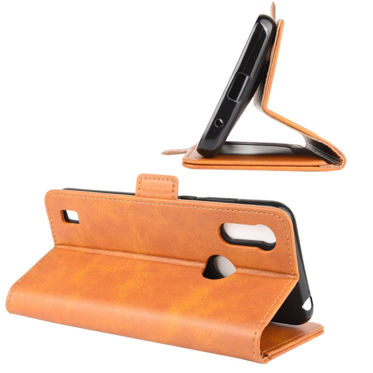 For Motorola Moto E6s (2020) Dual-side Magnetic Buckle Horizontal Flip Leather Case with Holder & Card Slots & Wallet