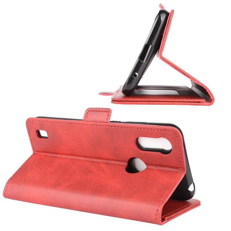 For Motorola Moto E6s (2020) Dual-side Magnetic Buckle Horizontal Flip Leather Case with Holder & Card Slots & Wallet