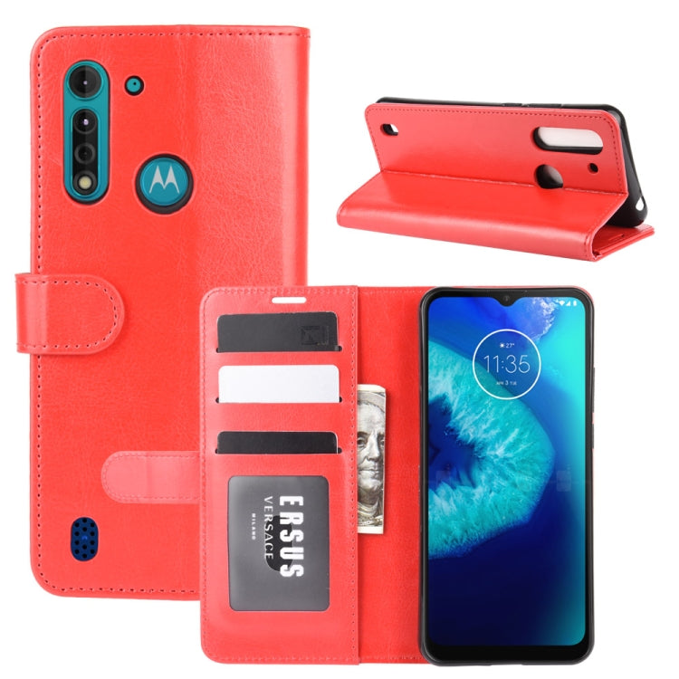 For Motorola Moto G8 Power Lite R64 Texture Single Horizontal Flip Protective Case with Holder & Card Slots & Wallet& Photo Frame