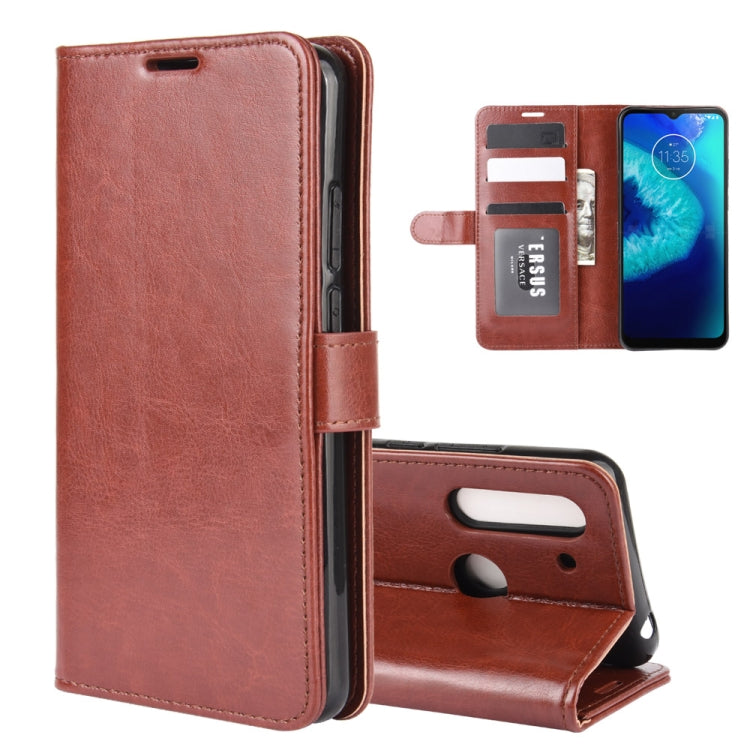 For Motorola Moto G8 Power Lite R64 Texture Single Horizontal Flip Protective Case with Holder & Card Slots & Wallet& Photo Frame
