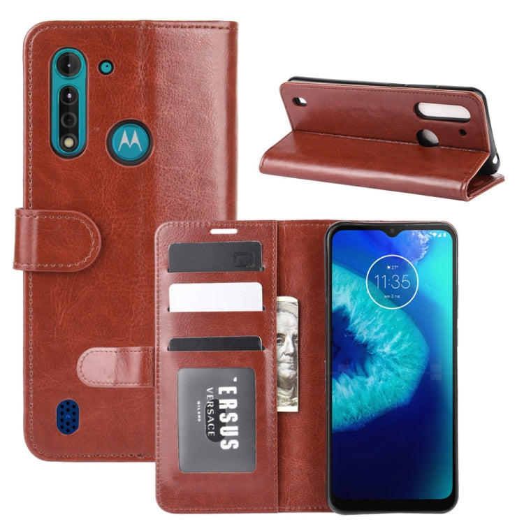 For Motorola Moto G8 Power Lite R64 Texture Single Horizontal Flip Protective Case with Holder & Card Slots & Wallet& Photo Frame