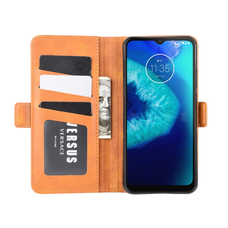 For Motorola Moto G8 Power Lite Dual-side Magnetic Buckle Horizontal Flip Leather Case with Holder & Card Slots & Wallet