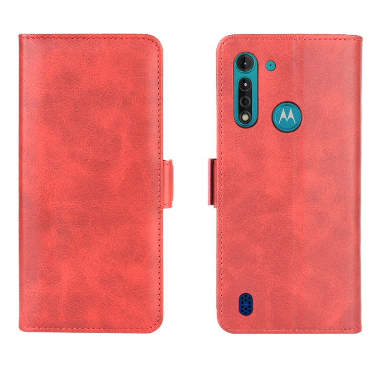 For Motorola Moto G8 Power Lite Dual-side Magnetic Buckle Horizontal Flip Leather Case with Holder & Card Slots & Wallet