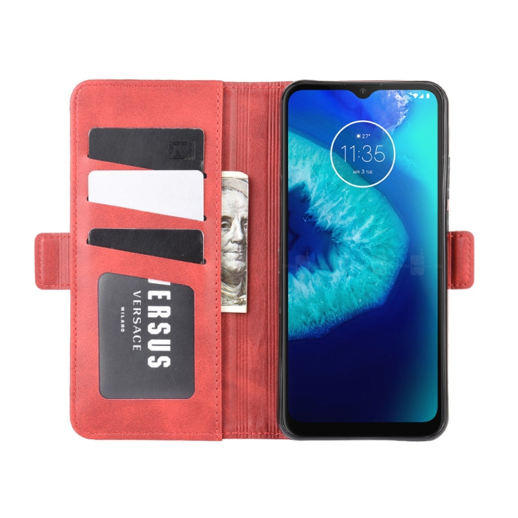 For Motorola Moto G8 Power Lite Dual-side Magnetic Buckle Horizontal Flip Leather Case with Holder & Card Slots & Wallet
