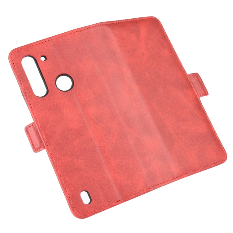 For Motorola Moto G8 Power Lite Dual-side Magnetic Buckle Horizontal Flip Leather Case with Holder & Card Slots & Wallet