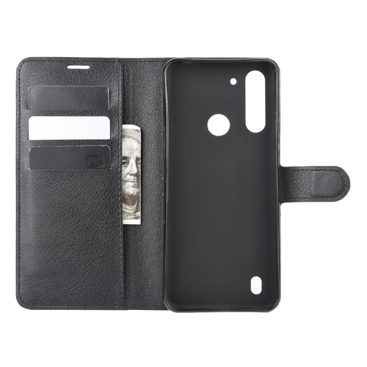 For Motorola Moto G8 Power Lite Litchi Texture Horizontal Flip Protective Case with Holder & Card Slots & Wallet