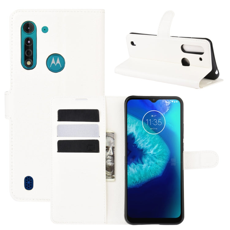For Motorola Moto G8 Power Lite Litchi Texture Horizontal Flip Protective Case with Holder & Card Slots & Wallet