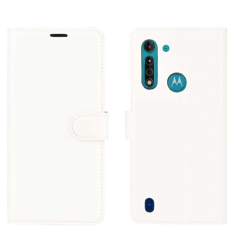 For Motorola Moto G8 Power Lite Litchi Texture Horizontal Flip Protective Case with Holder & Card Slots & Wallet