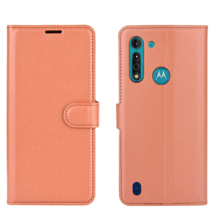 For Motorola Moto G8 Power Lite Litchi Texture Horizontal Flip Protective Case with Holder & Card Slots & Wallet
