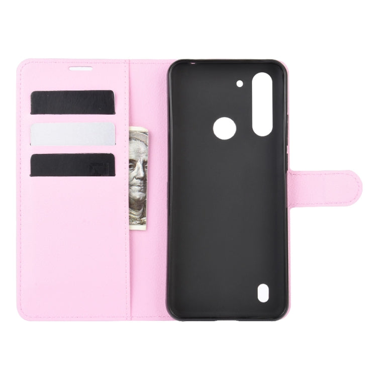 For Motorola Moto G8 Power Lite Litchi Texture Horizontal Flip Protective Case with Holder & Card Slots & Wallet