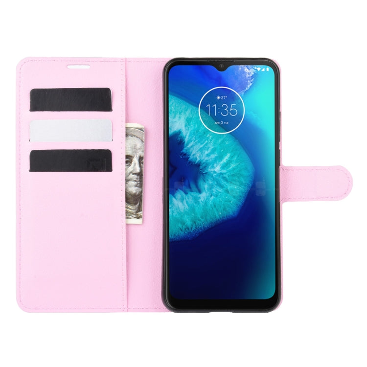 For Motorola Moto G8 Power Lite Litchi Texture Horizontal Flip Protective Case with Holder & Card Slots & Wallet