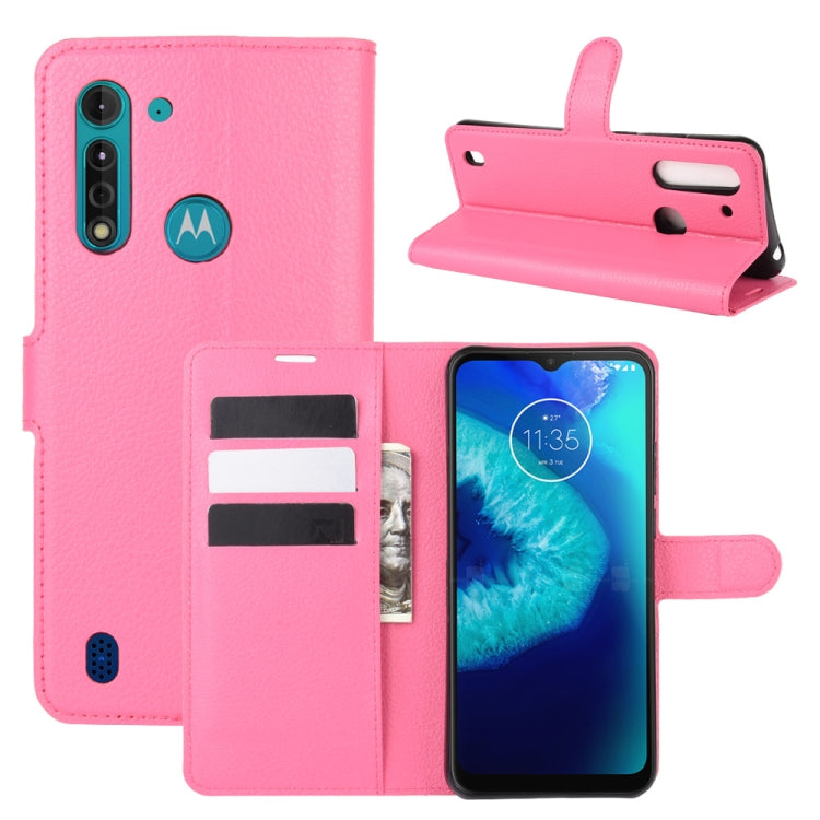 For Motorola Moto G8 Power Lite Litchi Texture Horizontal Flip Protective Case with Holder & Card Slots & Wallet