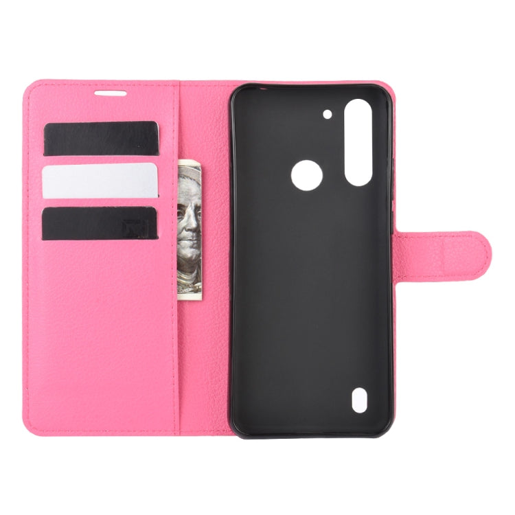 For Motorola Moto G8 Power Lite Litchi Texture Horizontal Flip Protective Case with Holder & Card Slots & Wallet