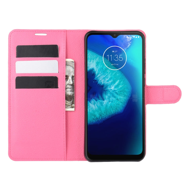 For Motorola Moto G8 Power Lite Litchi Texture Horizontal Flip Protective Case with Holder & Card Slots & Wallet