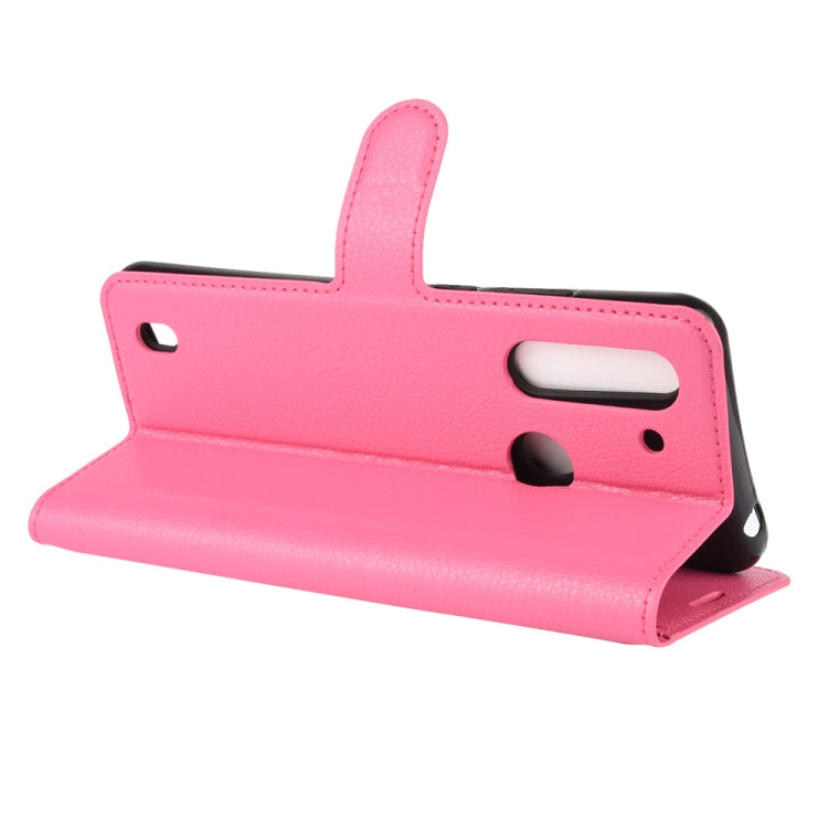 For Motorola Moto G8 Power Lite Litchi Texture Horizontal Flip Protective Case with Holder & Card Slots & Wallet