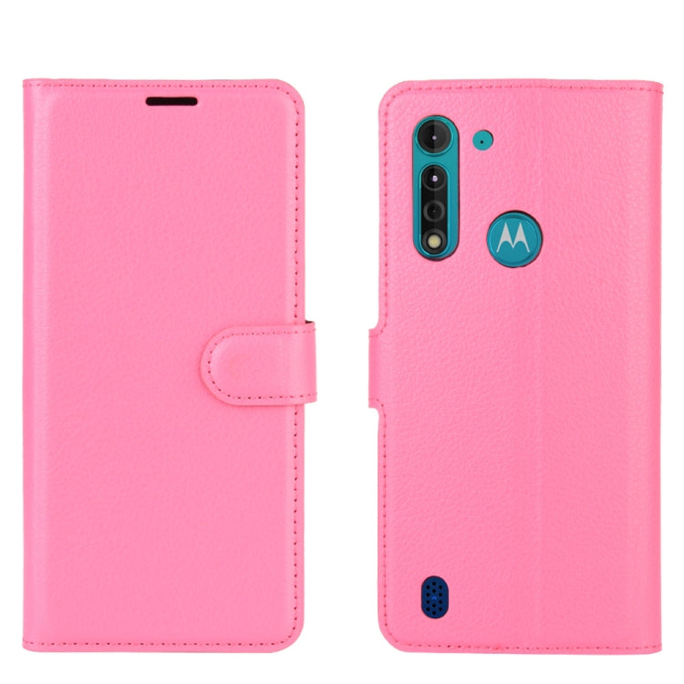 For Motorola Moto G8 Power Lite Litchi Texture Horizontal Flip Protective Case with Holder & Card Slots & Wallet