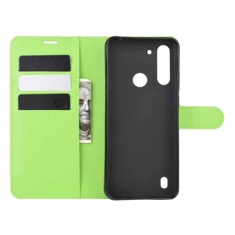 For Motorola Moto G8 Power Lite Litchi Texture Horizontal Flip Protective Case with Holder & Card Slots & Wallet