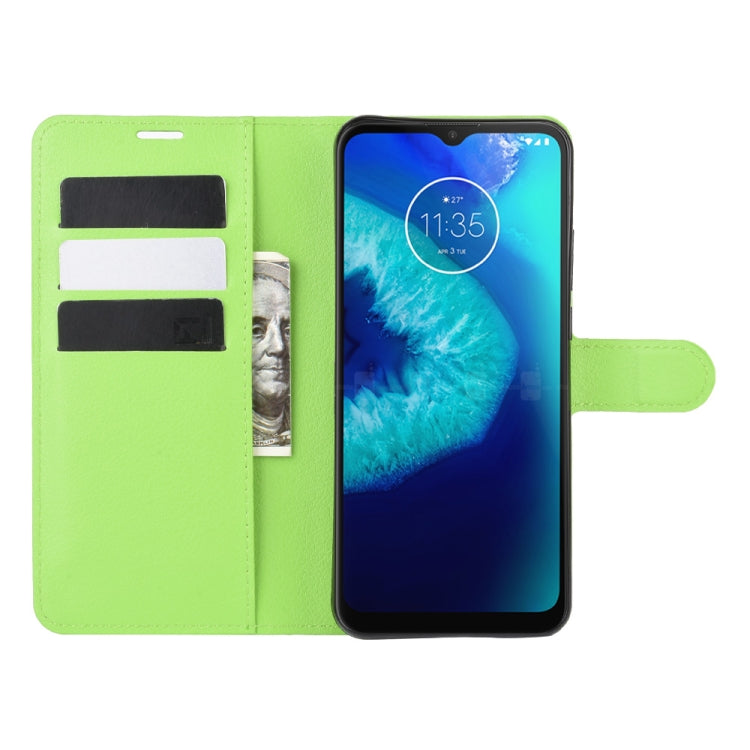 For Motorola Moto G8 Power Lite Litchi Texture Horizontal Flip Protective Case with Holder & Card Slots & Wallet