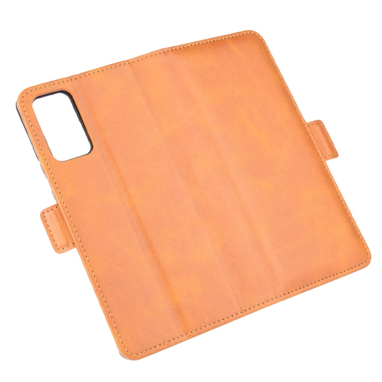 For Samsung Galaxy Note20 Dual-side Magnetic Buckle Horizontal Flip Leather Case with Holder & Card Slots & Wallet