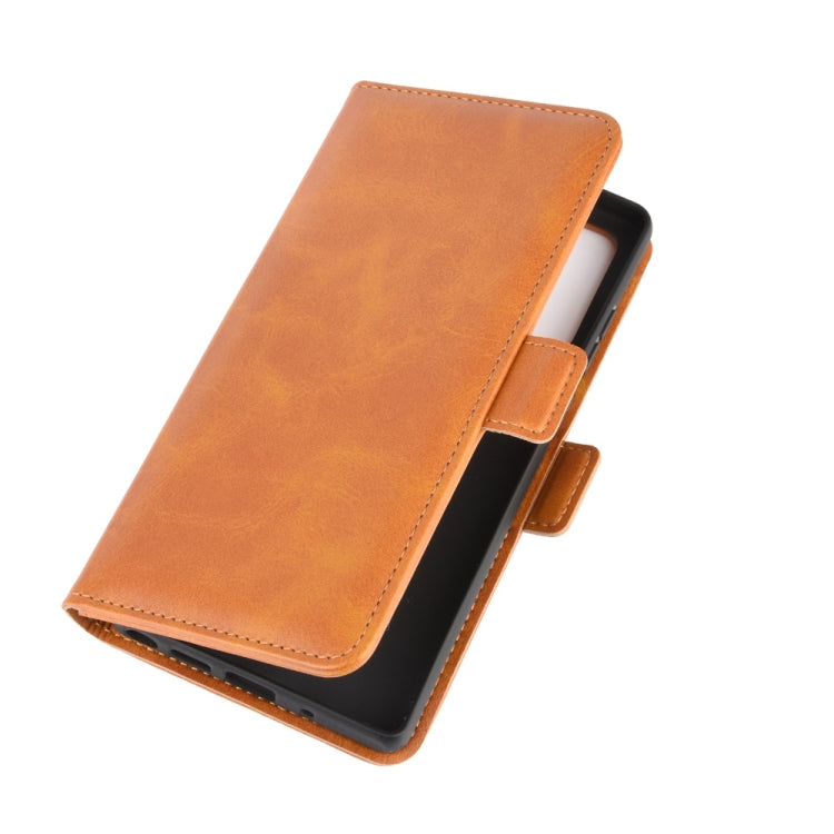 For Samsung Galaxy Note20 Dual-side Magnetic Buckle Horizontal Flip Leather Case with Holder & Card Slots & Wallet