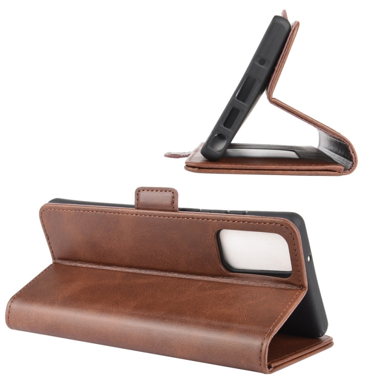 For Samsung Galaxy Note20 Dual-side Magnetic Buckle Horizontal Flip Leather Case with Holder & Card Slots & Wallet