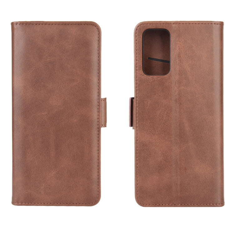 For Samsung Galaxy Note20 Dual-side Magnetic Buckle Horizontal Flip Leather Case with Holder & Card Slots & Wallet