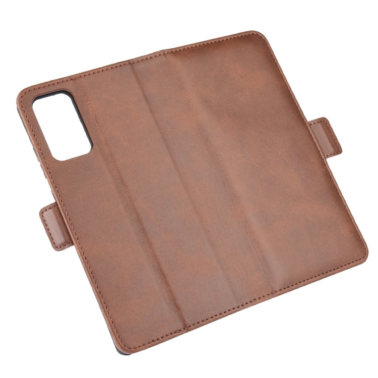 For Samsung Galaxy Note20 Dual-side Magnetic Buckle Horizontal Flip Leather Case with Holder & Card Slots & Wallet