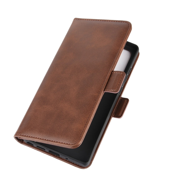 For Samsung Galaxy Note20 Dual-side Magnetic Buckle Horizontal Flip Leather Case with Holder & Card Slots & Wallet