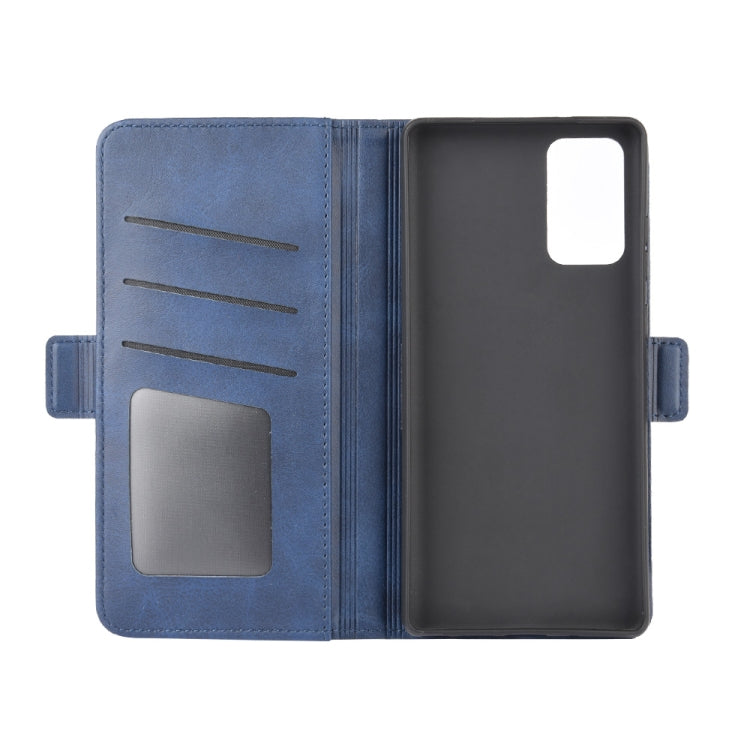 For Samsung Galaxy Note20 Dual-side Magnetic Buckle Horizontal Flip Leather Case with Holder & Card Slots & Wallet