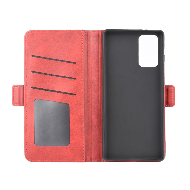 For Samsung Galaxy Note20 Dual-side Magnetic Buckle Horizontal Flip Leather Case with Holder & Card Slots & Wallet