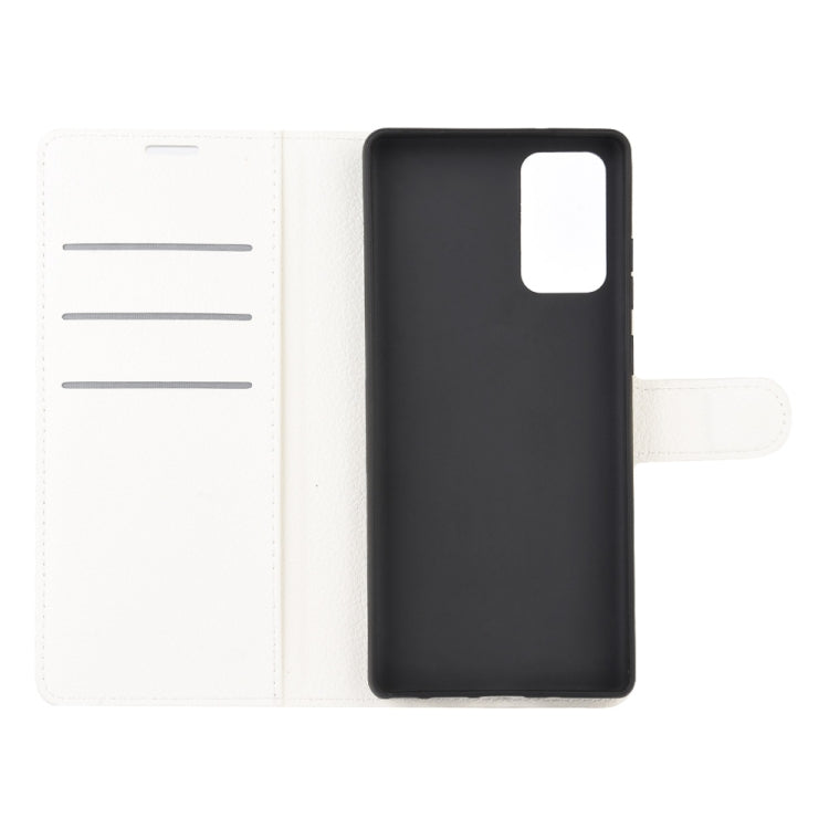 For Samsung Galaxy Note20 Litchi Texture Horizontal Flip Protective Case with Holder & Card Slots & Wallet