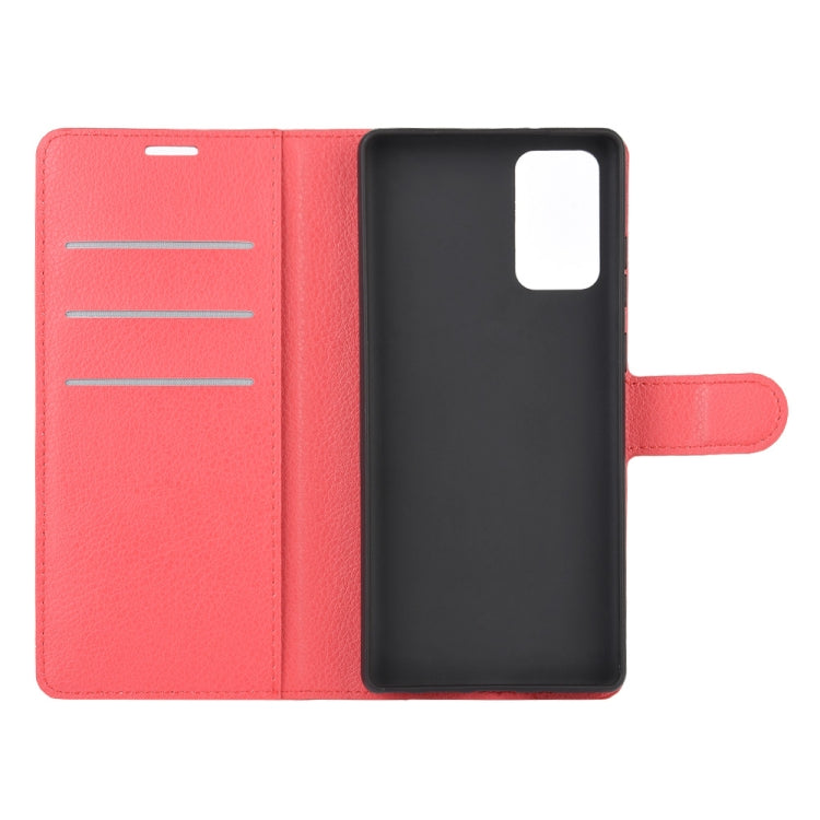 For Samsung Galaxy Note20 Litchi Texture Horizontal Flip Protective Case with Holder & Card Slots & Wallet
