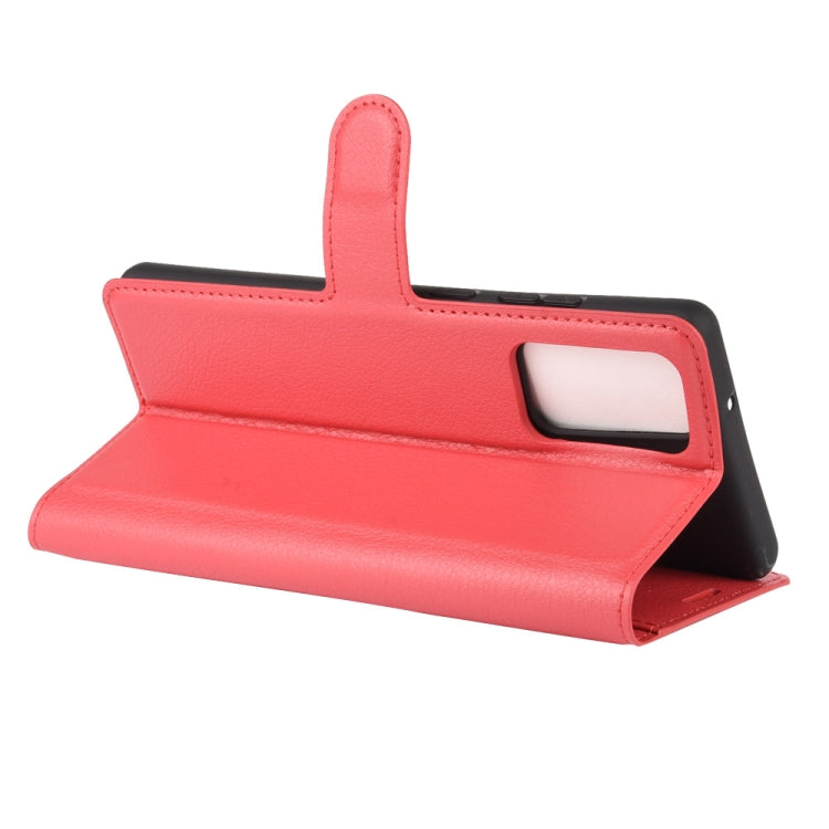 For Samsung Galaxy Note20 Litchi Texture Horizontal Flip Protective Case with Holder & Card Slots & Wallet