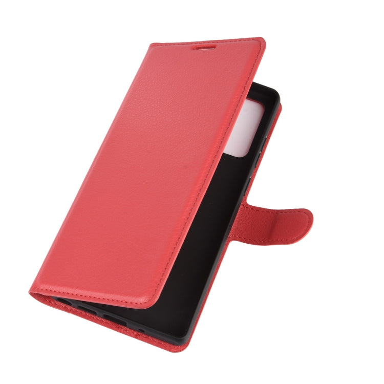 For Samsung Galaxy Note20 Litchi Texture Horizontal Flip Protective Case with Holder & Card Slots & Wallet