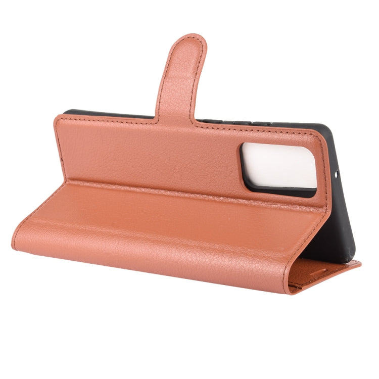 For Samsung Galaxy Note20 Litchi Texture Horizontal Flip Protective Case with Holder & Card Slots & Wallet