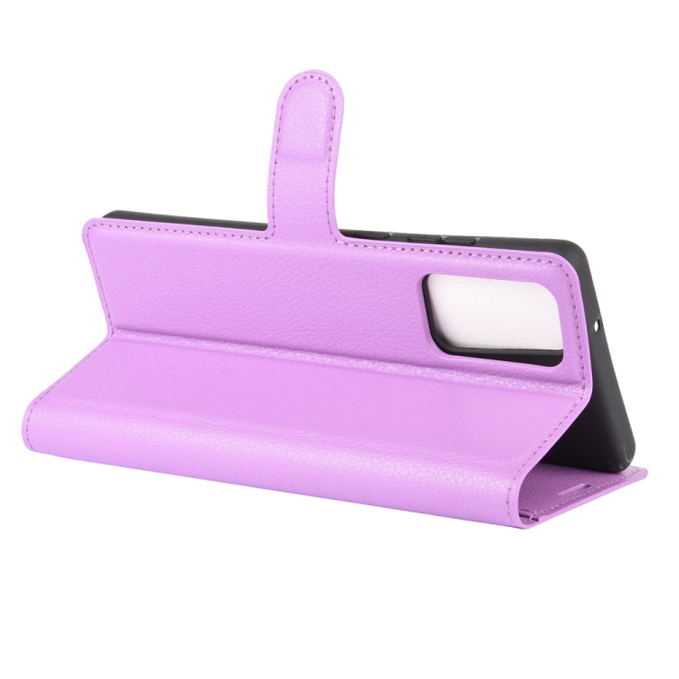 For Samsung Galaxy Note20 Litchi Texture Horizontal Flip Protective Case with Holder & Card Slots & Wallet