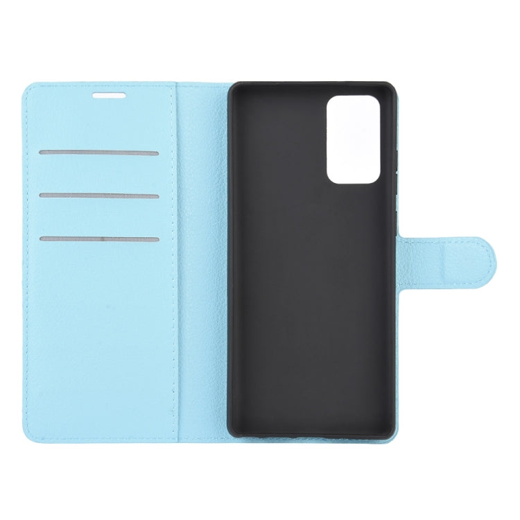 For Samsung Galaxy Note20 Litchi Texture Horizontal Flip Protective Case with Holder & Card Slots & Wallet
