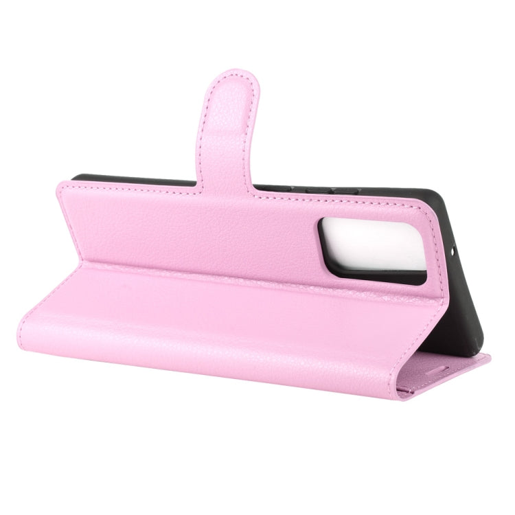 For Samsung Galaxy Note20 Litchi Texture Horizontal Flip Protective Case with Holder & Card Slots & Wallet