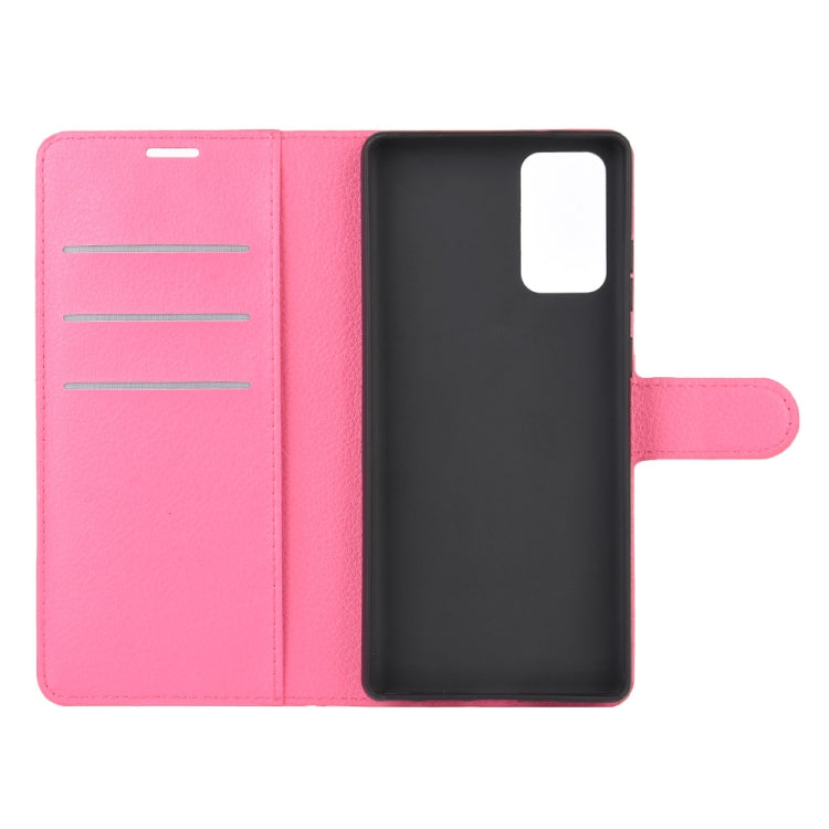 For Samsung Galaxy Note20 Litchi Texture Horizontal Flip Protective Case with Holder & Card Slots & Wallet