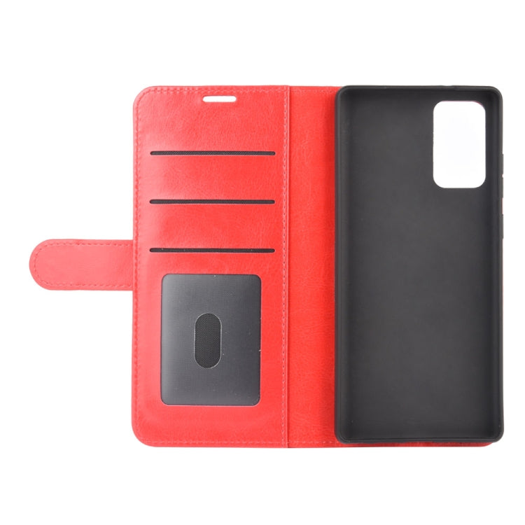 For Samsung Galaxy Note20 R64 Texture Single Horizontal Flip Protective Case with Holder & Card Slots & Wallet& Photo Frame