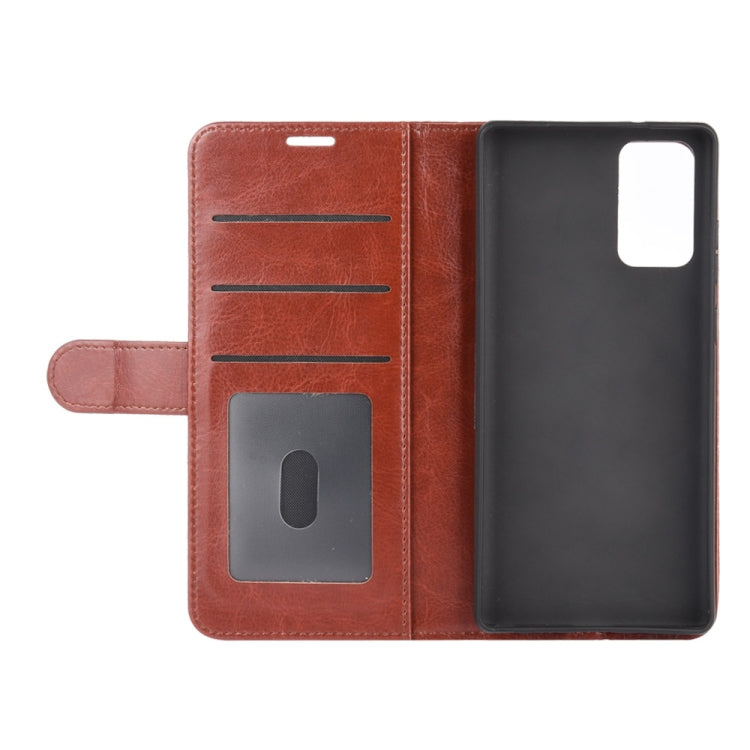 For Samsung Galaxy Note20 R64 Texture Single Horizontal Flip Protective Case with Holder & Card Slots & Wallet& Photo Frame