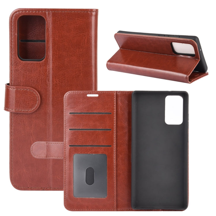 For Samsung Galaxy Note20 R64 Texture Single Horizontal Flip Protective Case with Holder & Card Slots & Wallet& Photo Frame