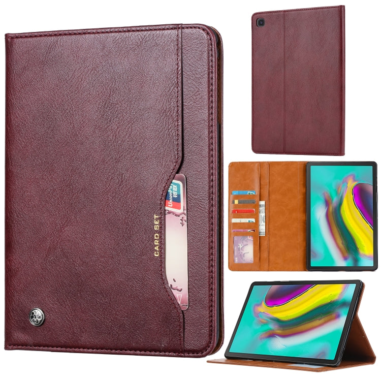 For Samsung Galaxy Tab A 8.4 2020 T307U Knead Skin Texture Horizontal Flip Leather Case with Photo Frame & Holder & Card Slots & Wallet