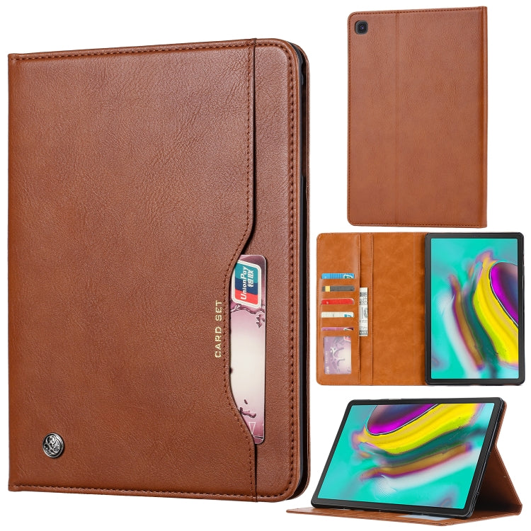 For Samsung Galaxy Tab A 8.4 2020 T307U Knead Skin Texture Horizontal Flip Leather Case with Photo Frame & Holder & Card Slots & Wallet