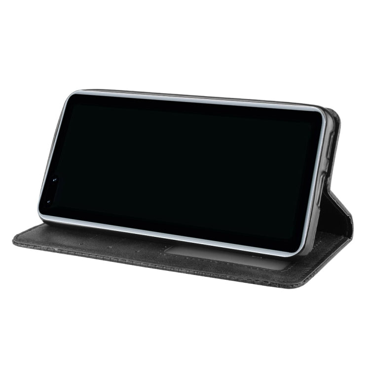 For Huawei P40 Pro+/P40 Pro Plus Magnetic Buckle Retro Crazy Horse Texture Horizontal Flip Leather Case  , with Holder & Card Slots & Photo Frame