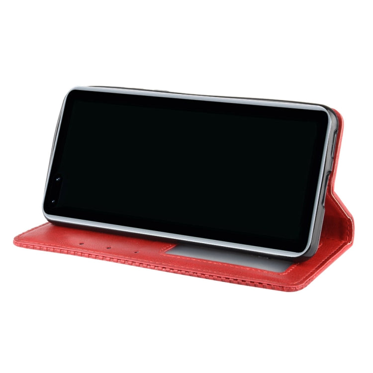 For Huawei P40 Pro+/P40 Pro Plus Magnetic Buckle Retro Crazy Horse Texture Horizontal Flip Leather Case  , with Holder & Card Slots & Photo Frame