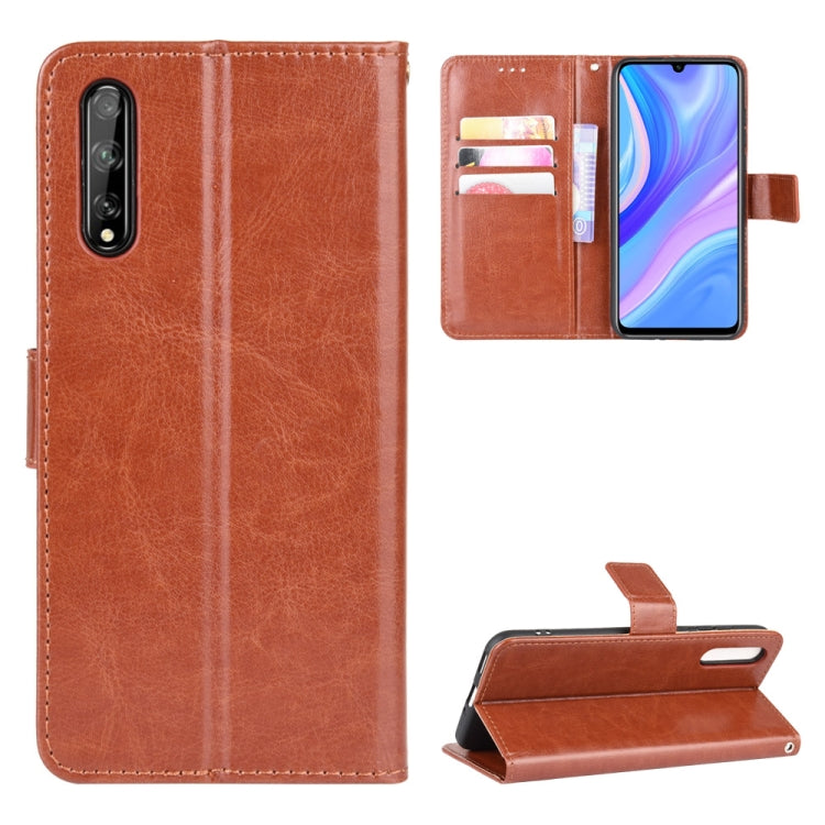 For Huawei P Smart S/Y8p/Enjoy 10S Retro Crazy Horse Texture Horizontal Flip Leather Case , with Holder & Card Slots & Photo Frame