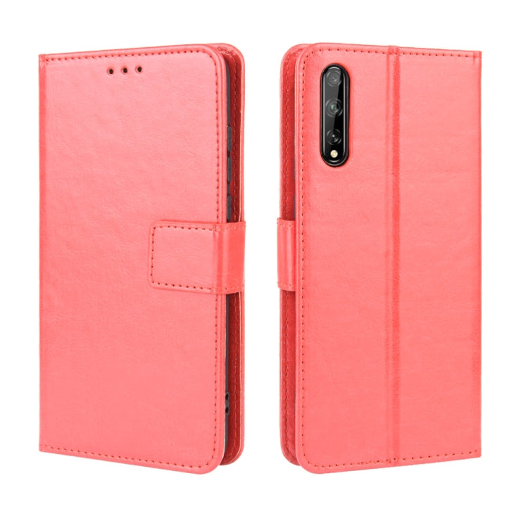 For Huawei P Smart S/Y8p/Enjoy 10S Retro Crazy Horse Texture Horizontal Flip Leather Case , with Holder & Card Slots & Photo Frame